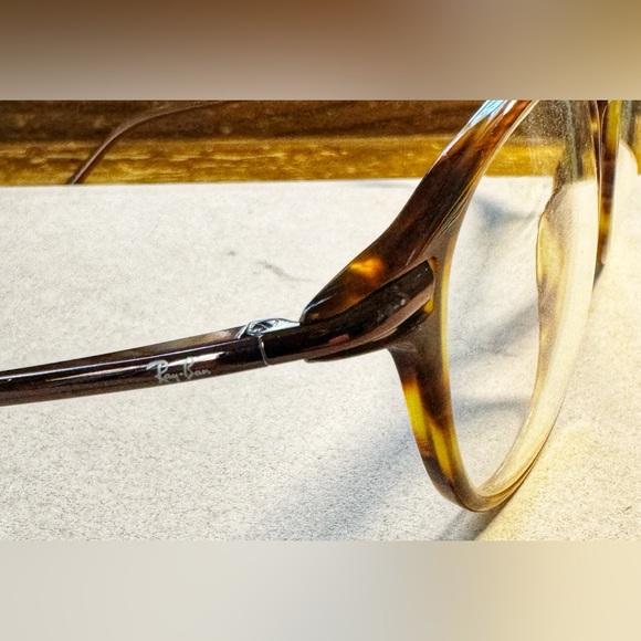Vintage Tortoise Shell Rayban Eyeglass Frames, Unisex - Picture 10 of 11
